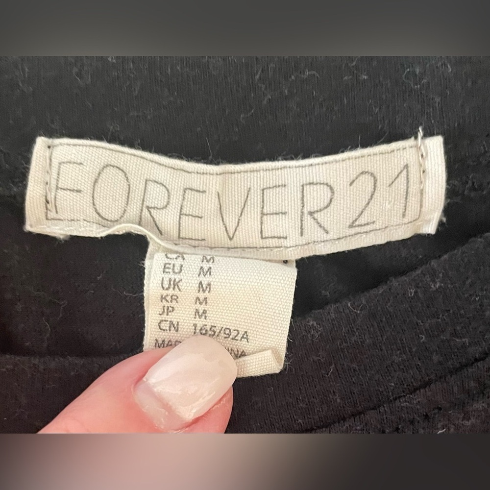 Forever 21 Nirvana Band Tee, Size M, Black - Picture 7 of 7